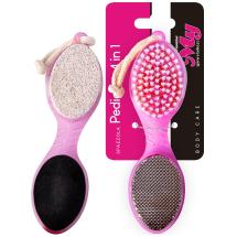 Spazzola pedicure a 4 diverse facce cm. 16